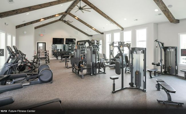 Great example of the work out room expected in the amenity center. Photos are of another Camden. Color and options may vary! | Image 45
