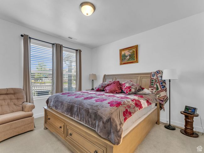 Bedroom 1 with light carpet | Image 20