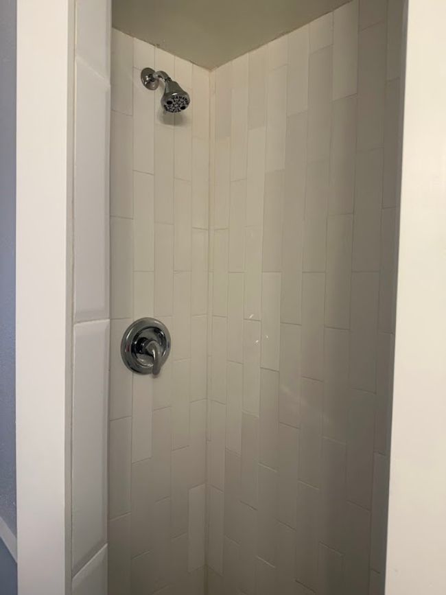 Bathroom view of tiled shower | Image 23