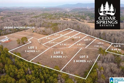 9-Lot 9 Cedar Springs Dr, JACKSONVILLE, AL, 36265-6030 | Card Image