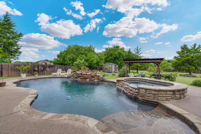 8 foot salt water diving pool, grotto waterfall | Image 30