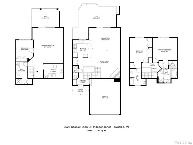 6522 Scenic Pines Ct, Condo with 3 bedrooms, 4 bathrooms and null parking in Clarkston MI | Image 6