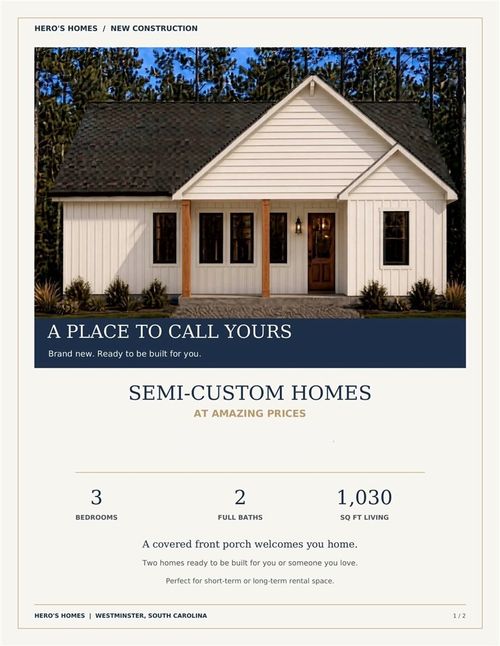 LOT 118 Sequoia Trl, Westminster, SC, 29693 | Card Image