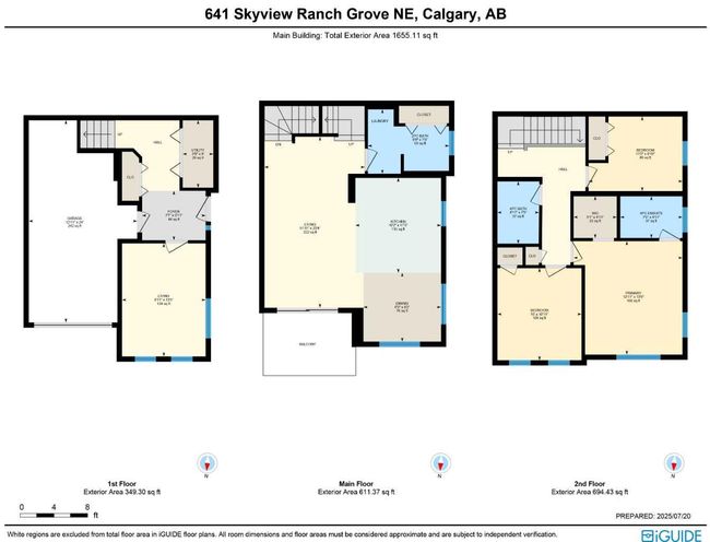 641 Skyview Ranch Grove Ne, Townhouse with 3 bedrooms, 3 bathrooms and 2 parking in Calgary AB | Image 48
