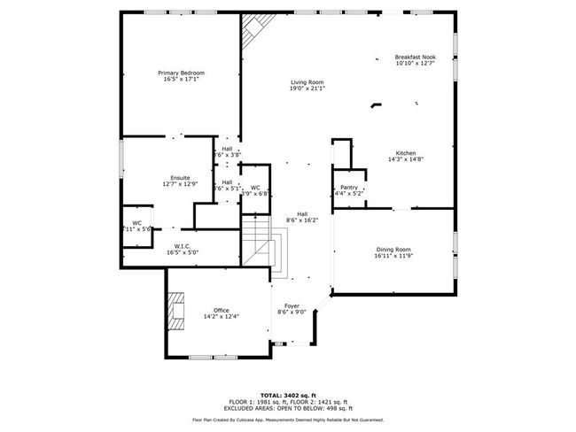 The main level showcases a spacious open-concept layout with a bright living area, elegant formal dining room, dedicated office, and a luxurious primary suite featuring a private ensuite bath and walk-on closet. | Image 43