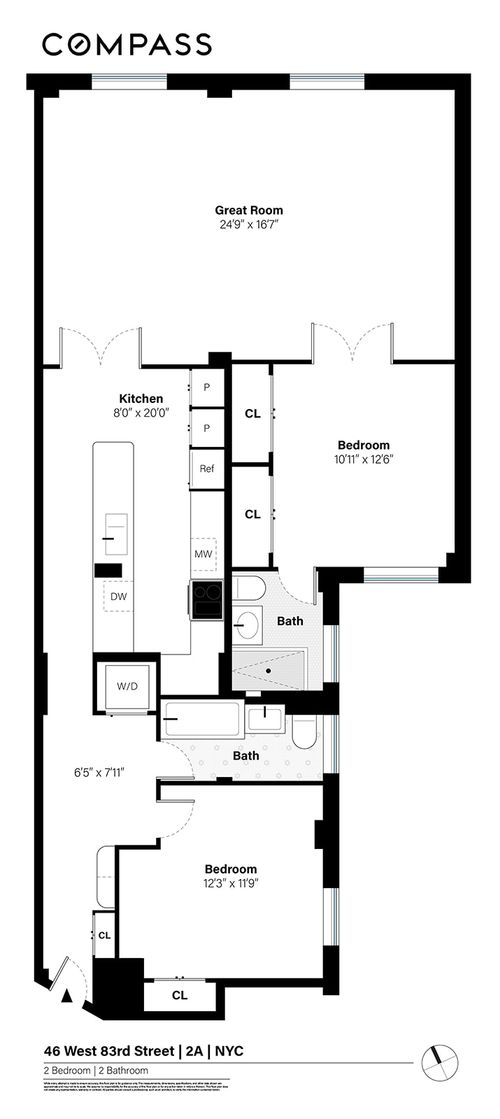 2a-46 W 83rd Street, New York City, NY, 10024 | Card Image
