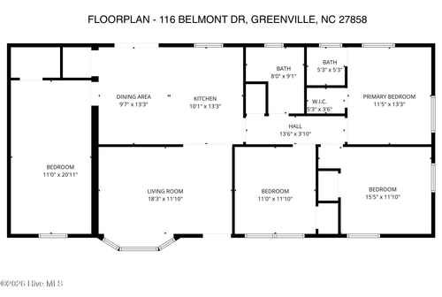 116 Belmont Drive, Greenville, NC, 27858 | Card Image