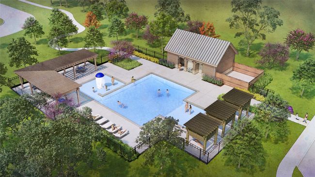 Artist rendering of the community pool and outdoor spaces! | Image 14