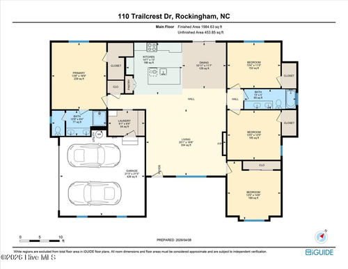 110 Trailcrest Dr, Rockingham, NC, 28379-9680 | Card Image