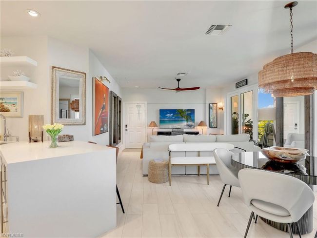 Living area with recessed lighting and a ceiling fan | Image 17