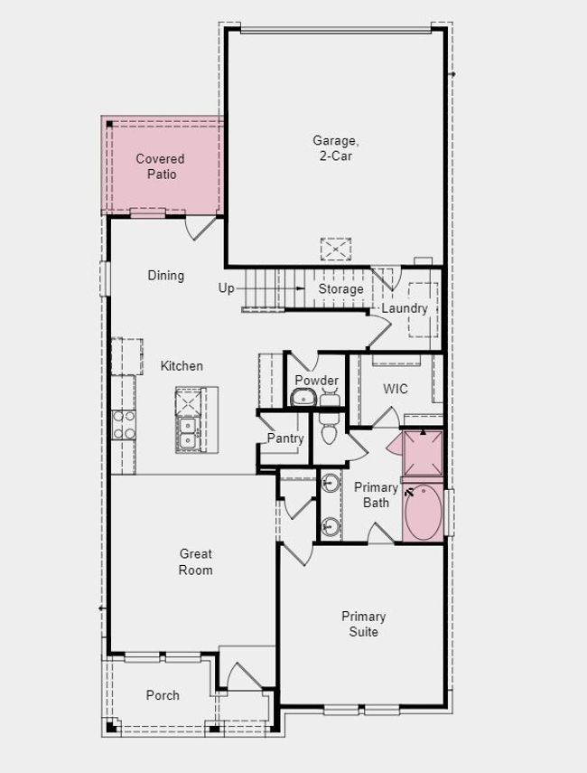Structural options added include: covered outdoor living, tub and shower in Primary Bath. | Image 29