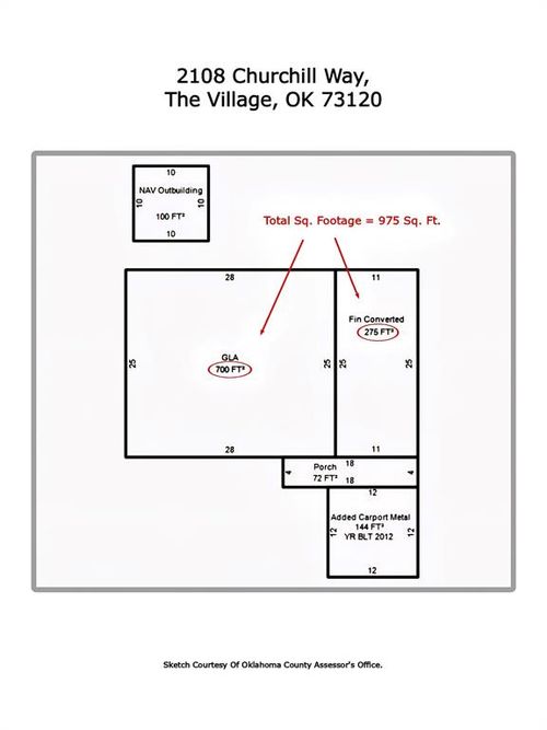2108 Churchill Way, The Village, OK, 73120-4805 | Card Image