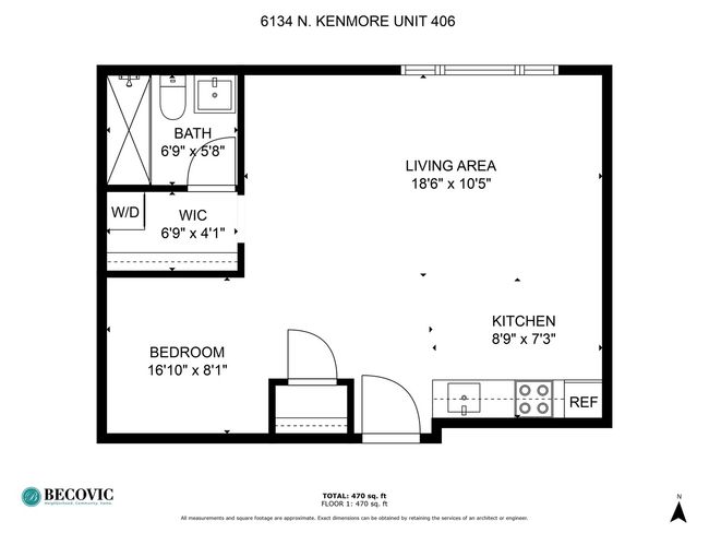 UNIT-504 - 6134 N Kenmore Ave, Condo with 0 bedrooms, 1 bathrooms and null parking in CHICAGO IL | Image 12