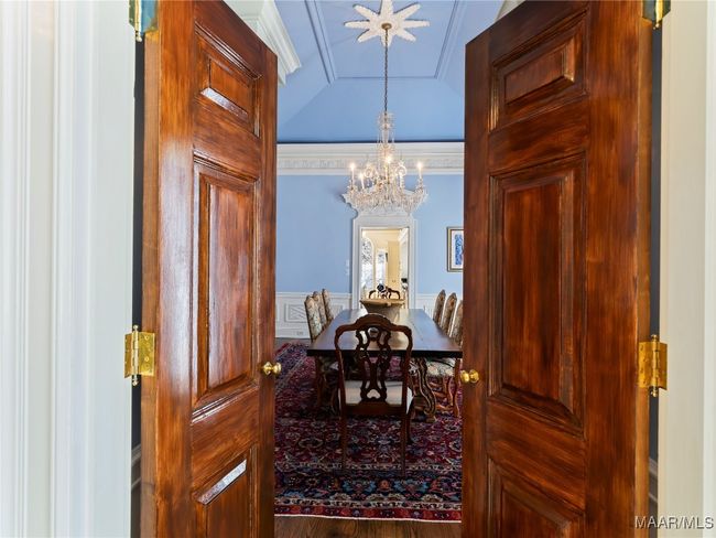 Double solid wood doors to formal dining | Image 12
