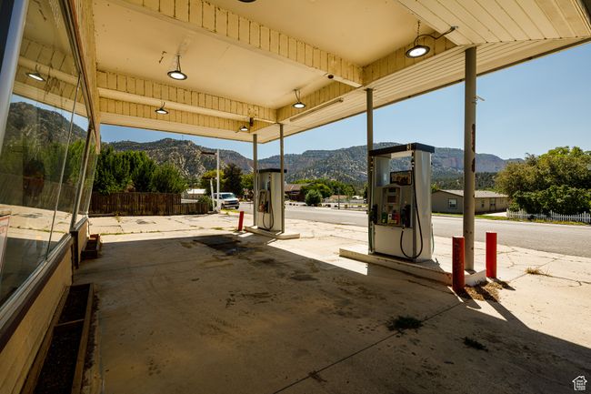 View of patio with a mountain view | Image 38