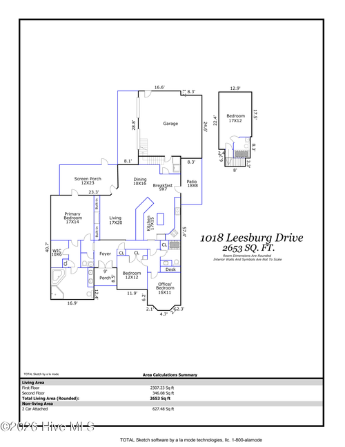 1018 Leesburg Dr, Leland, NC, 28451-9386 | Card Image