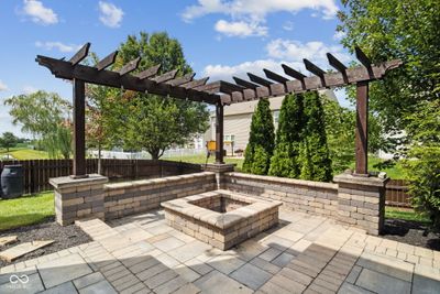 Outdoor Fire pit and stone paver patio | Image 3