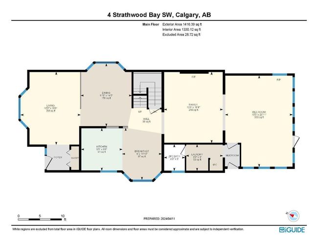 4 Strathwood Bay Sw, Home with 3 bedrooms, 2 bathrooms and 4 parking in Calgary AB | Image 21