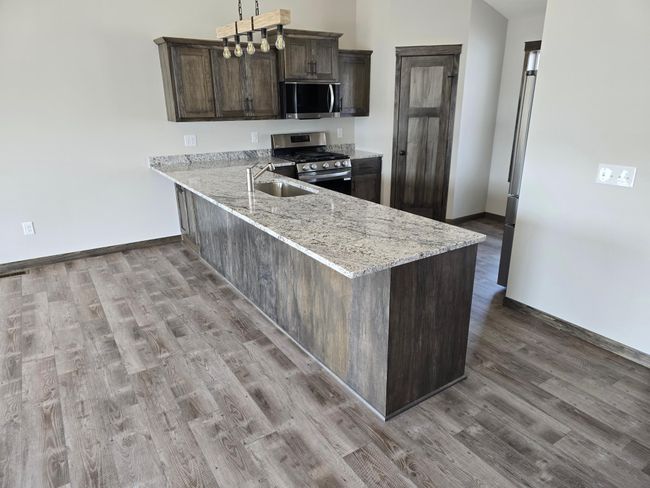 There is a corner pantry closet with lots of shelving for your can and box storages. | Image 6