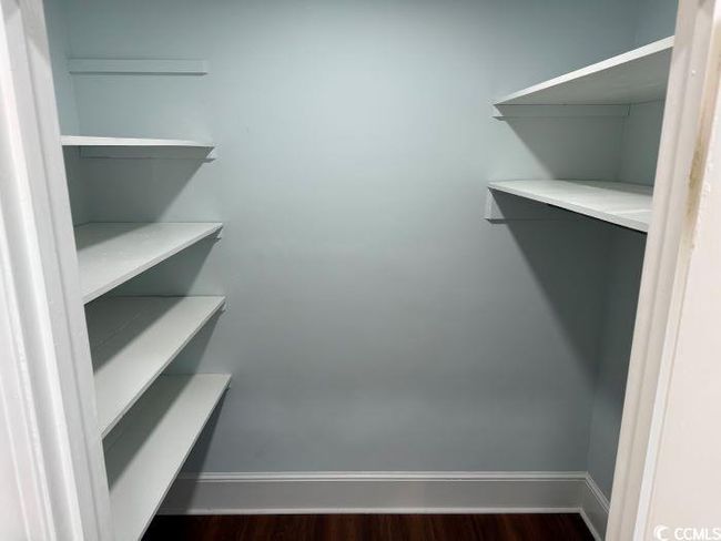 Spacious closet featuring dark hardwood / wood-style flooring | Image 23