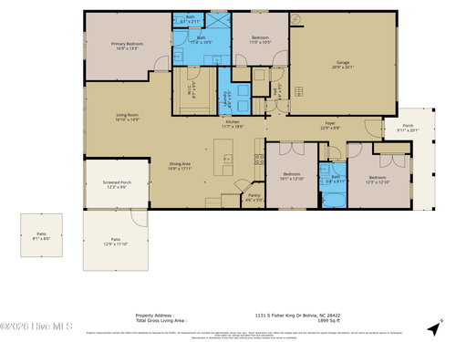 1131 S Fisher King Dr Se, Bolivia, NC, 28422-3200 | Card Image
