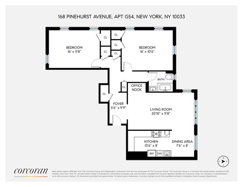 g54-116 Pinehurst Ave, New York, NY, 10033-8836 | Card Image