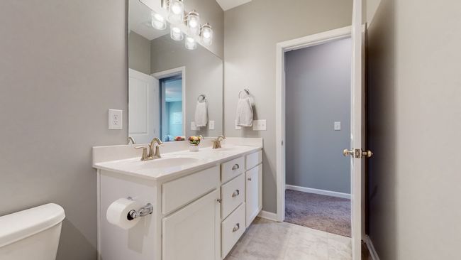 Upstairs guest bath with double vanity | Image 35