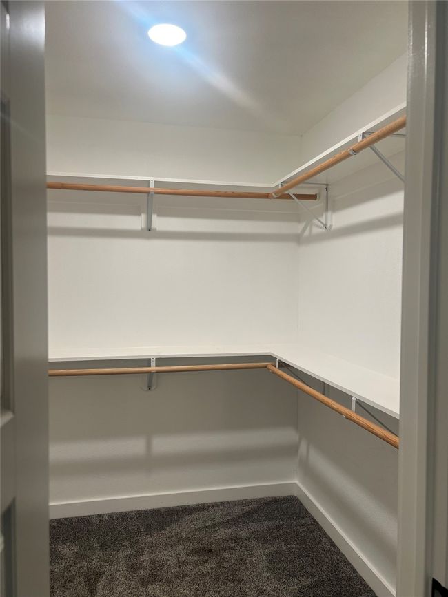 Walk in closet with carpet flooring and elevator | Image 7