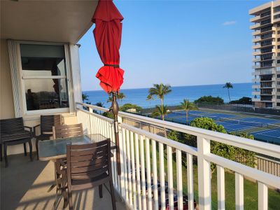 Ocean &Tennis court view from the balcony. | Image 1