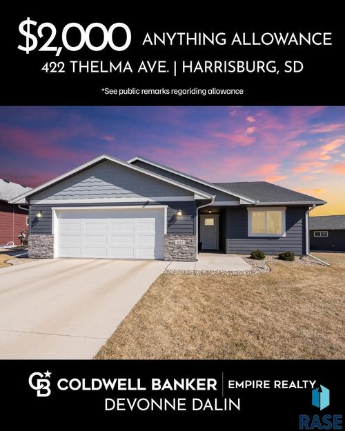 422 Thelma Ave Avenue, Harrisburg, SD, 57032 | Card Image