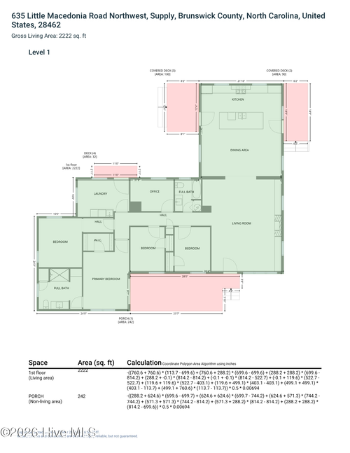 635 Little Macedonia Rd Nw, Supply, NC, 28462-3761 | Card Image