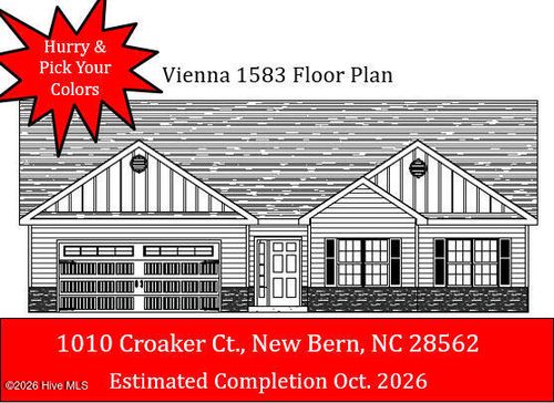 1010 Croaker Court, New Bern, NC, 28562 | Card Image