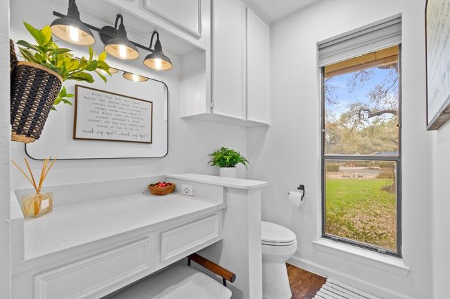 Bathroom with toilet and hardwood / wood-style floors | Image 20