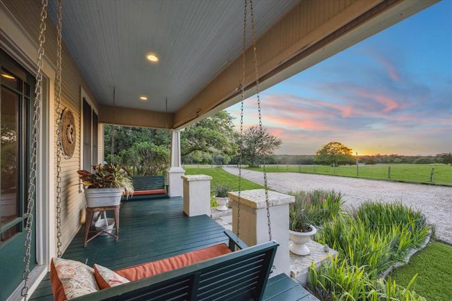 Beautiful sunset view from the front porch of the house. | Image 48
