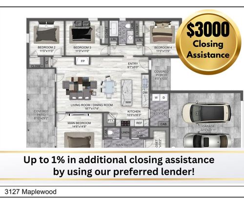 3127 Maplewood Dr, San Angelo, TX, 76904 | Card Image