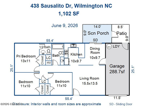 438 Sausalito Dr, Wilmington, NC, 28412-2845 | Card Image