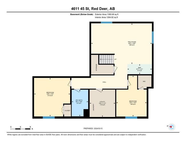 4611 45 Street, Home with 4 bedrooms, 3 bathrooms and 2 parking in Red Deer AB | Image 50