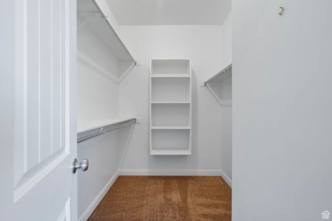 Walk in closet with dark carpet | Image 16