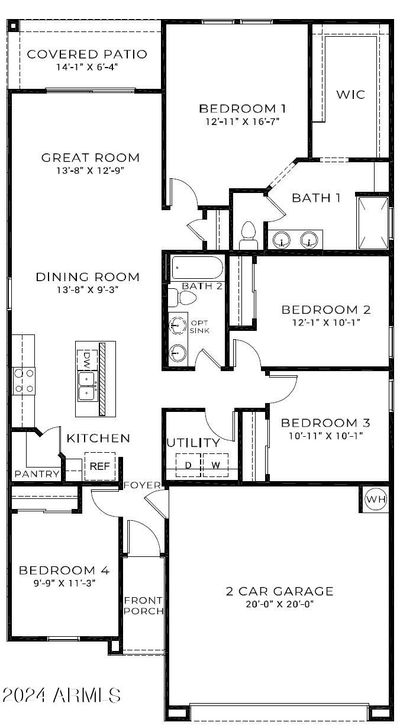 1567 E Lardner Drive, House other with 4 bedrooms, 2 bathrooms and null parking in Casa Grande AZ | Image 3