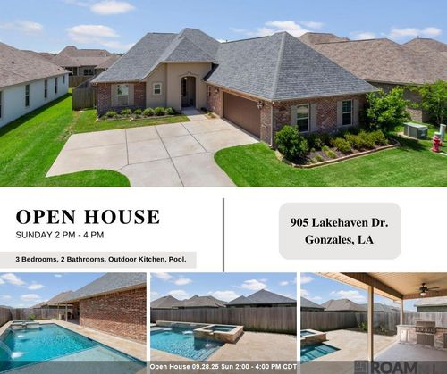 905 Lakehaven Dr, Gonzales, LA, 70737-5449 | Card Image