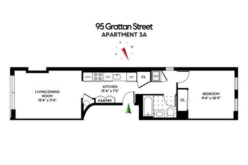 3a-95-97 Grattan St, Brooklyn, NY, 11237-1603 | Card Image