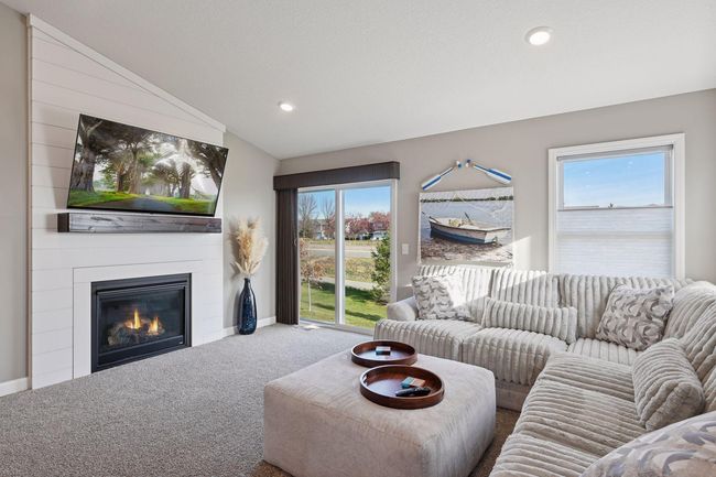 Beautiful shiplap surrounding the fireplace | Image 17