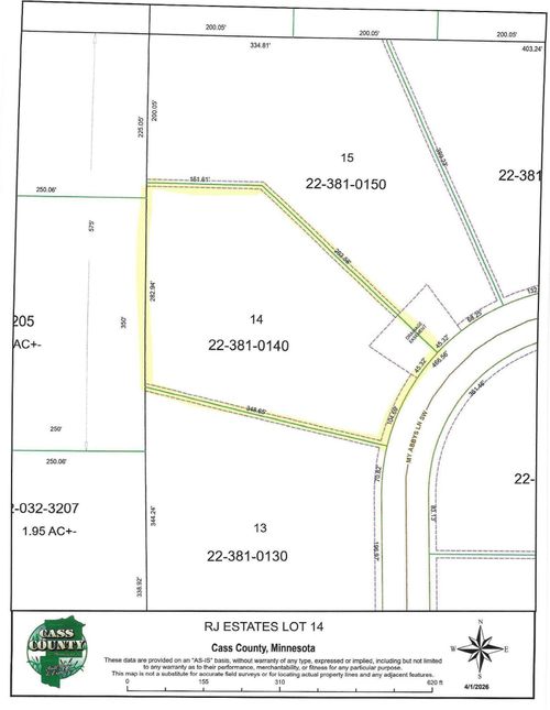 TBD Lot 14 My Abbys Way Lane Sw, Pequot Lakes, MN, 56472 | Card Image