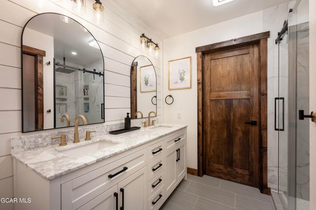Primary Bathroom, Dual Vanity, Water Fall Stand Up Shower and Private Toilet. | Image 40