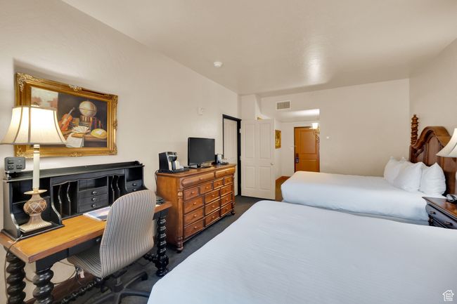 Carpeted bedroom with visible vents | Image 27