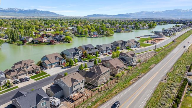Birds eye view of property with a water and mountain view and a residential view | Image 35