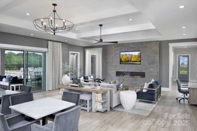 Interior of Clubhouse with Horizontal Fireplace | Image 26