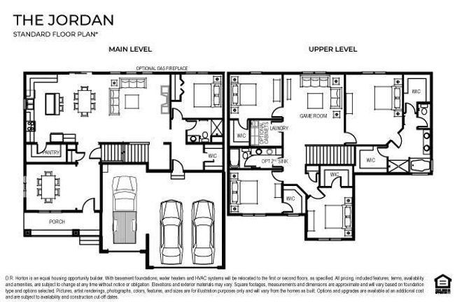 Jordan Floor Plan - 5 bedroom (one of them on the main floor), 3 bathrooms, 3 car garage. | Image 27
