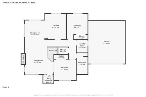 7045 N 28th Ave, Phoenix, AZ, 85051-8452 | Card Image