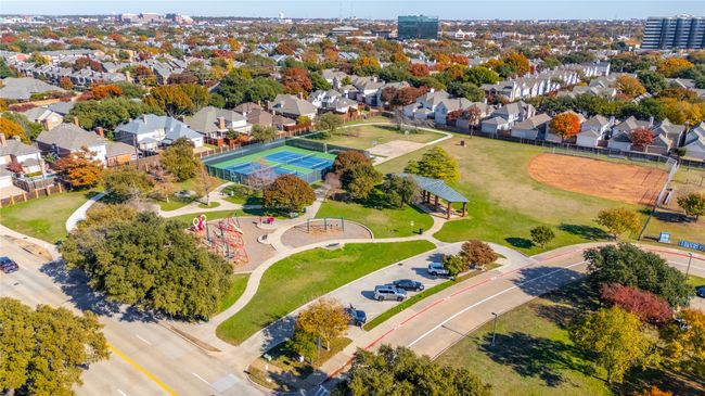 Aerial view of residential area with a park | Image 16